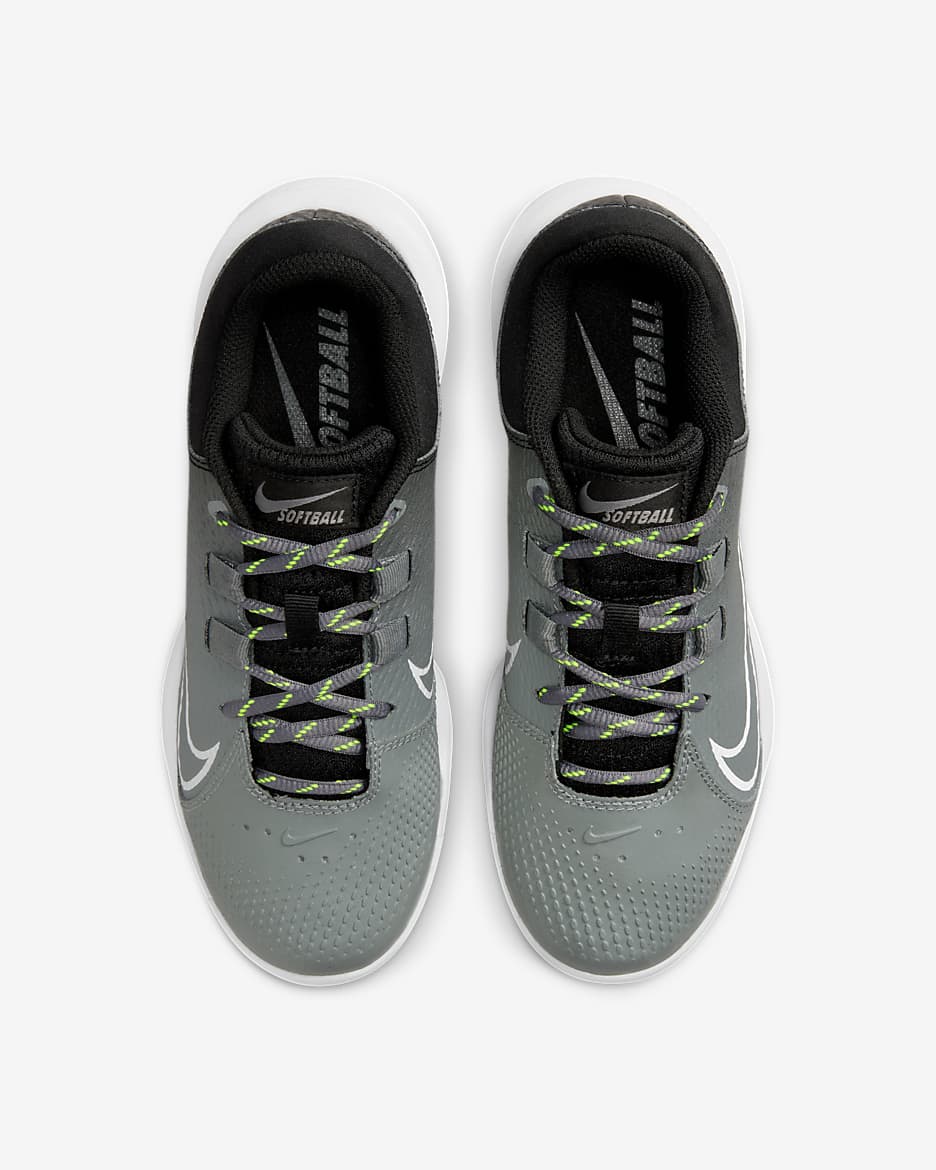 Nike Hyperdiamond 4 Pro MCS Women's Softball Cleats - Black/Cool Grey/Volt/White