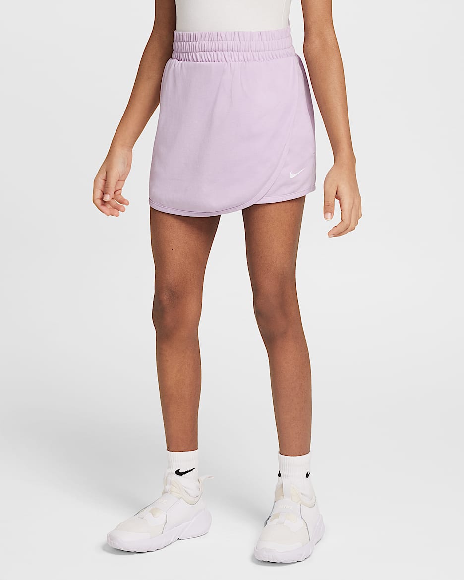 Nike Older Kids' (Girls') Breezy Mid-Rise Skort - Doll/White