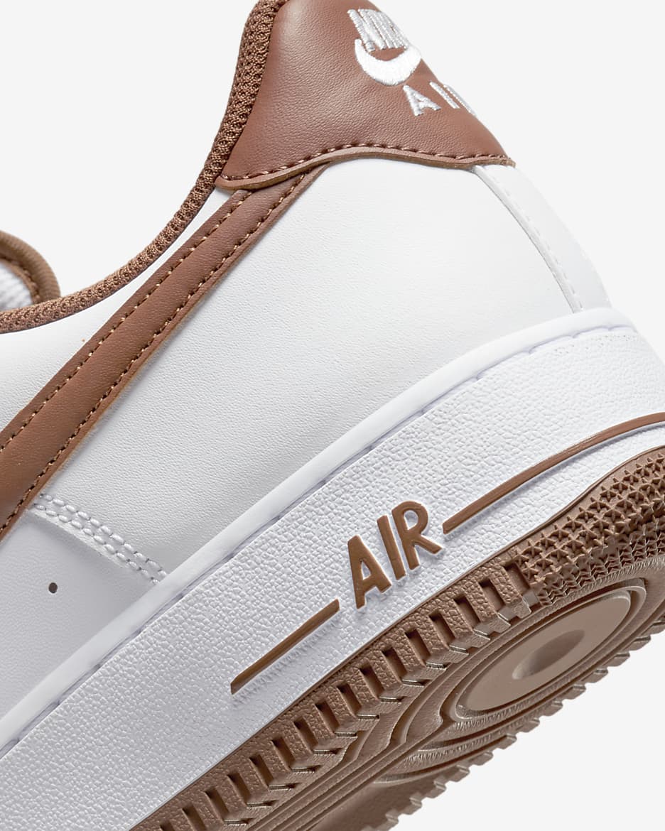 Nike Air Force 1 '07 Men's Shoes - White/White/Pecan