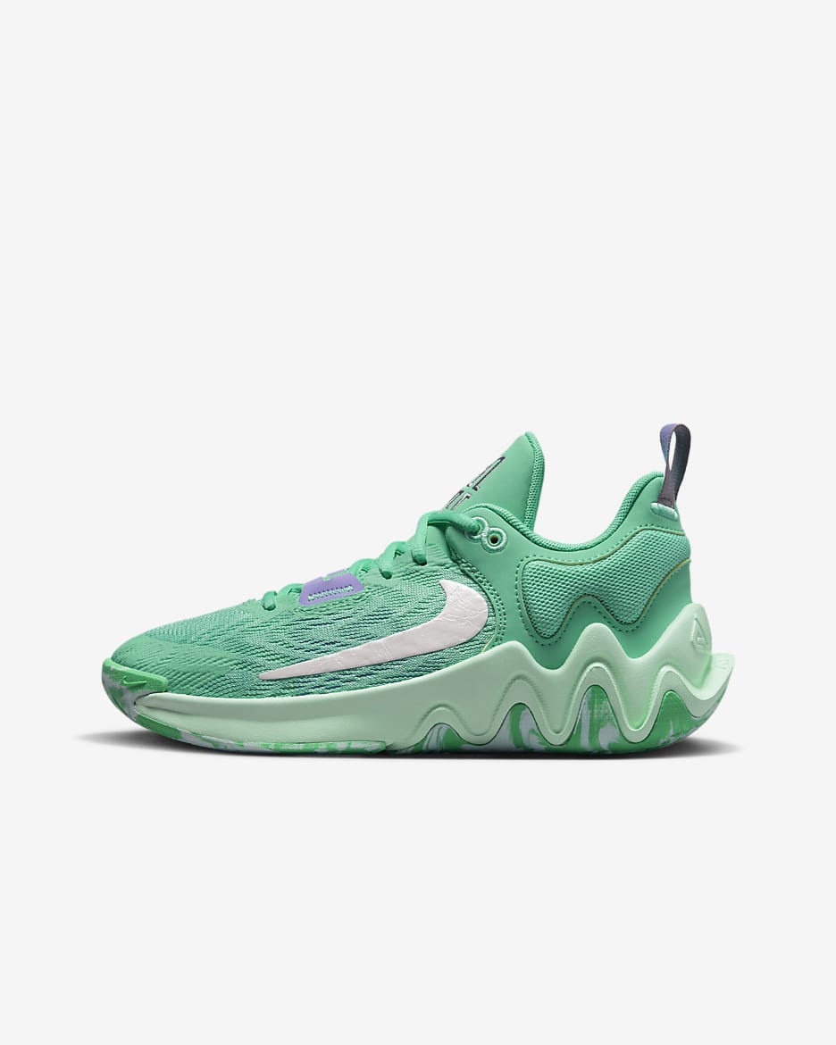 Giannis Immortality 2 大童籃球鞋 - Light Menta/Lilac/Mint Foam/白色