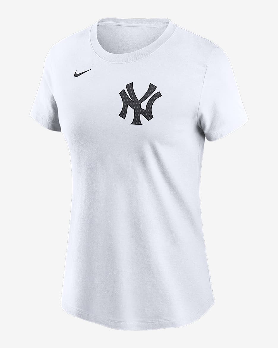 Playera Nike de la MLB para mujer Paul Goldschmidt New York Yankees Fuse - Blanco