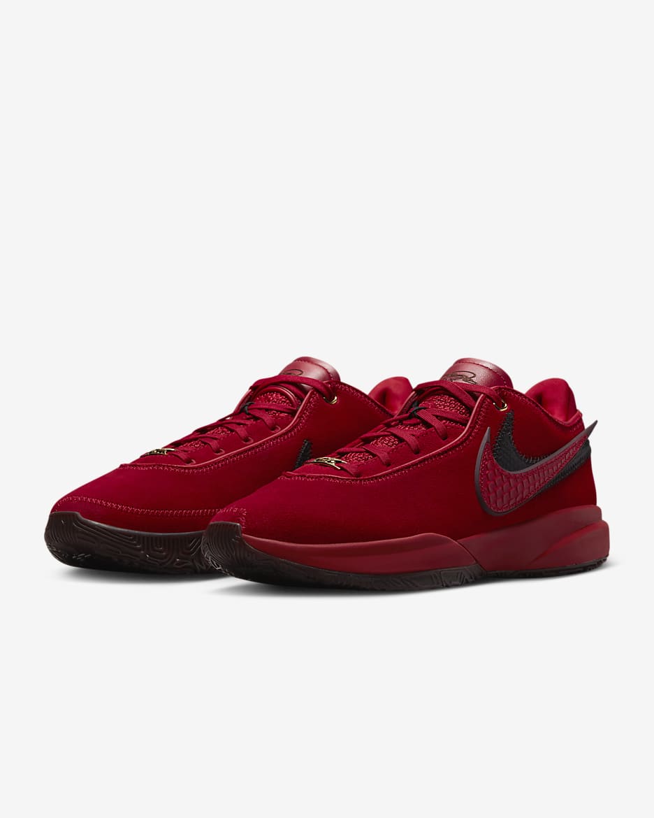 LeBron 20 EP Basketball Shoes - Gym Red/Burgundy Crush/Black/University Red