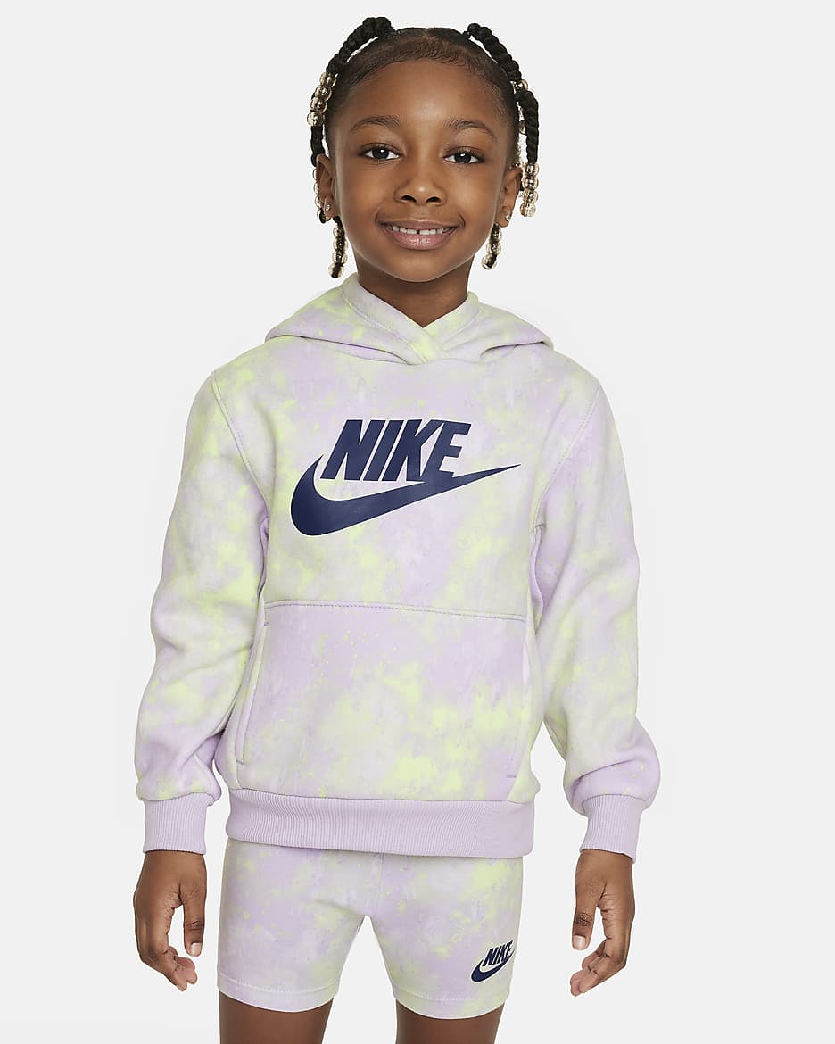 Nike Printed Club Toddler Pullover Hoodie - Barely Grape