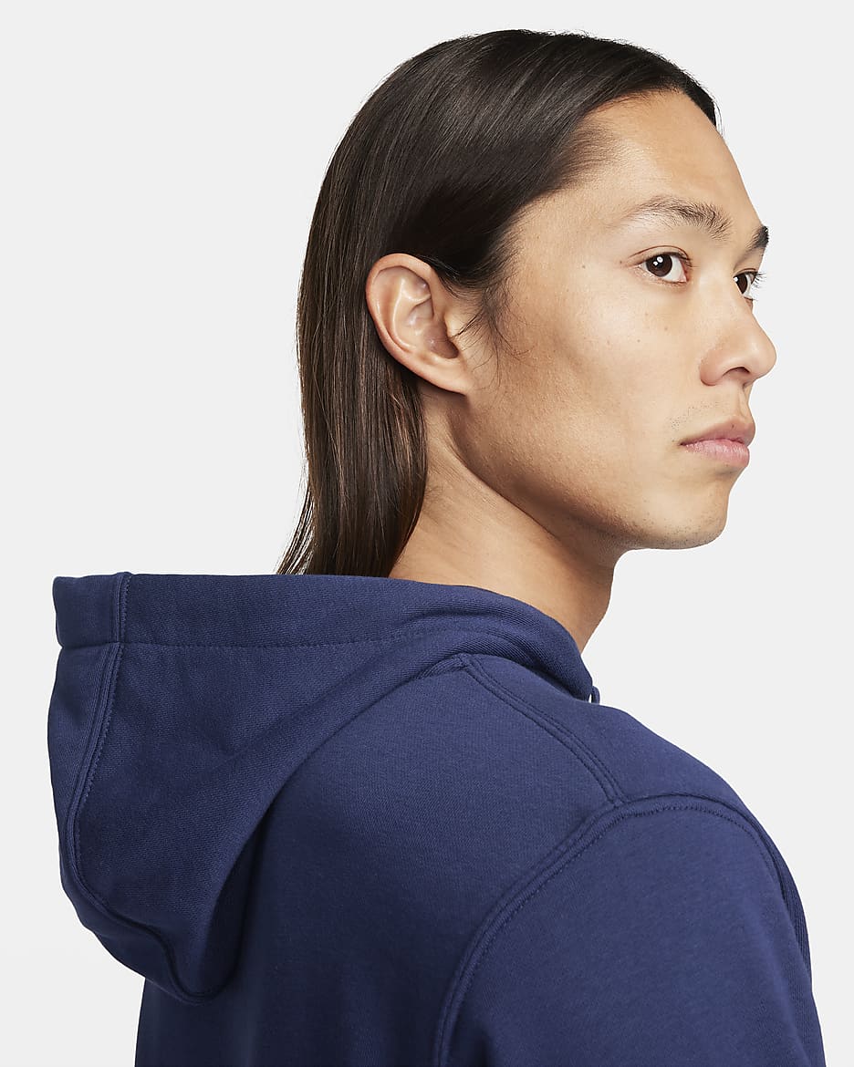 Nike Sportswear Club Men's Pullover Hoodie - Midnight Navy/Midnight Navy/White