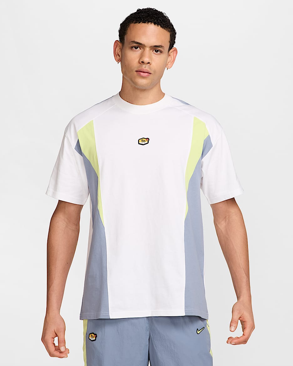 Nike Sportswear Men's T-Shirt - White/Ashen Slate/Light Lemon Twist