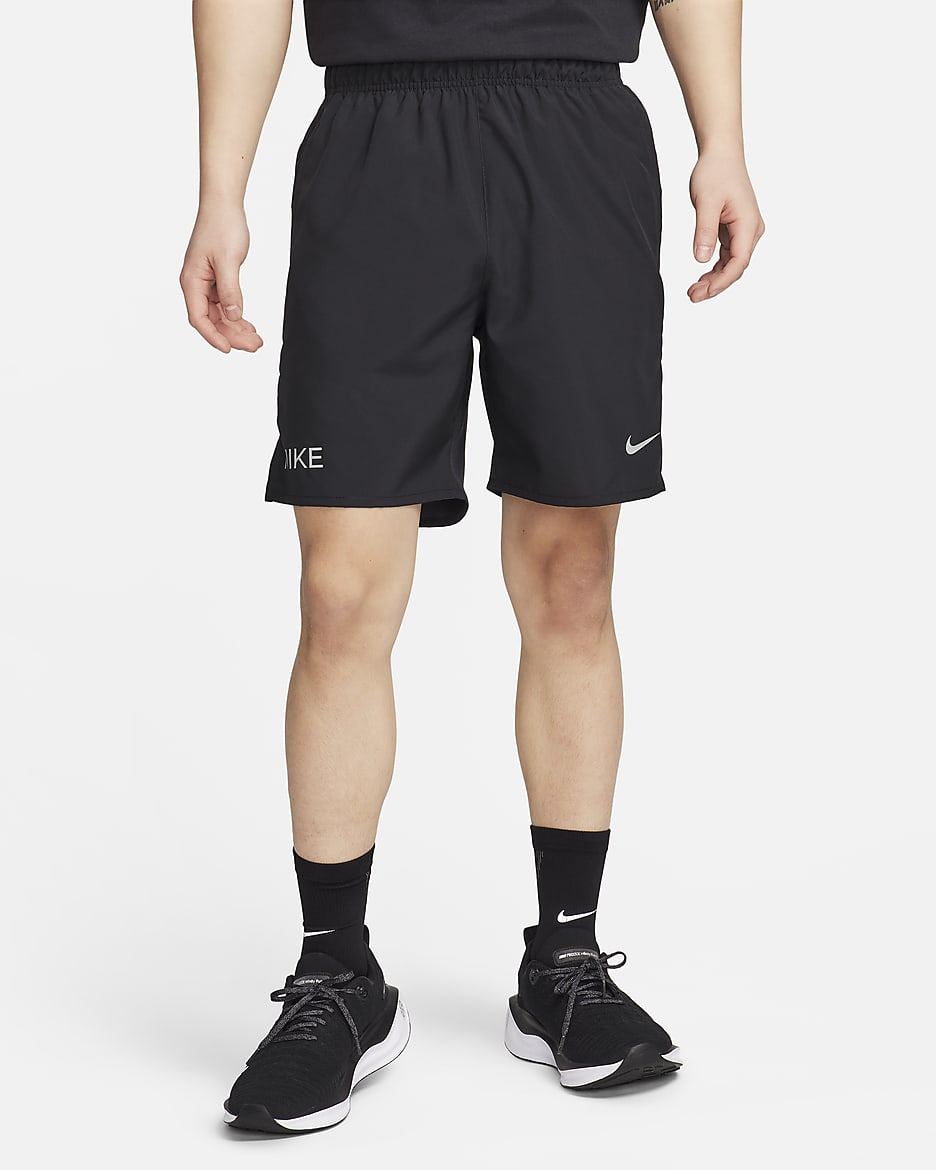Nike Challenger Men's Dri-FIT 18cm (approx.) Unlined Shorts - Black/Light Pumice