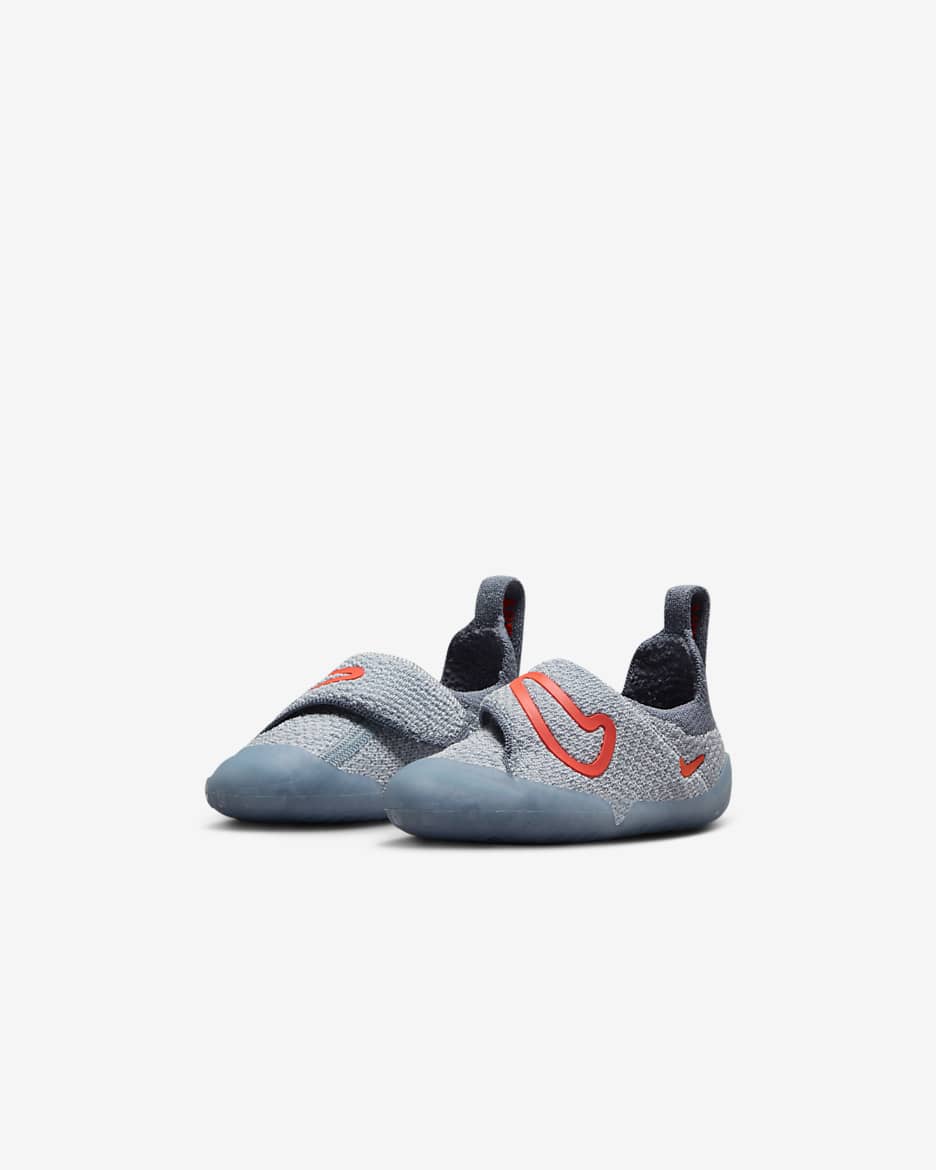 Nike Swoosh 1 Baby/Toddler Shoes - Light Armoury Blue/Football Grey/Ashen Slate/Hyper Orange