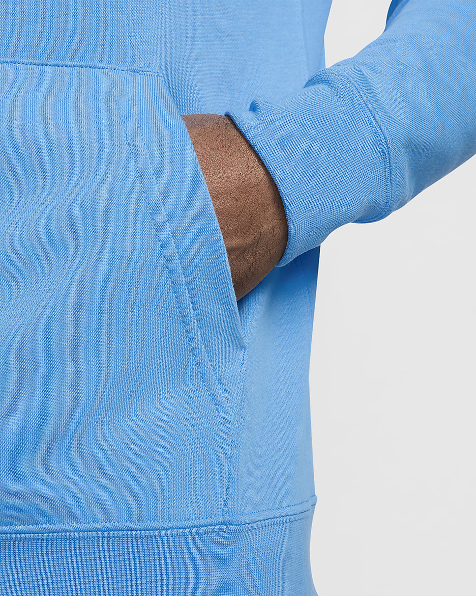 Felpa pullover con cappuccio Nike Sportswear Club - Uomo - University Blue/University Blue/Bianco