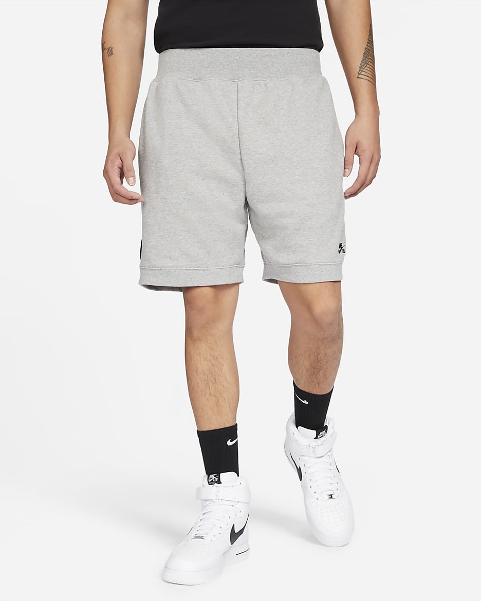 Shorts de skate de tejido Fleece Nike SB - Gris oscuro jaspeado/Negro/Negro