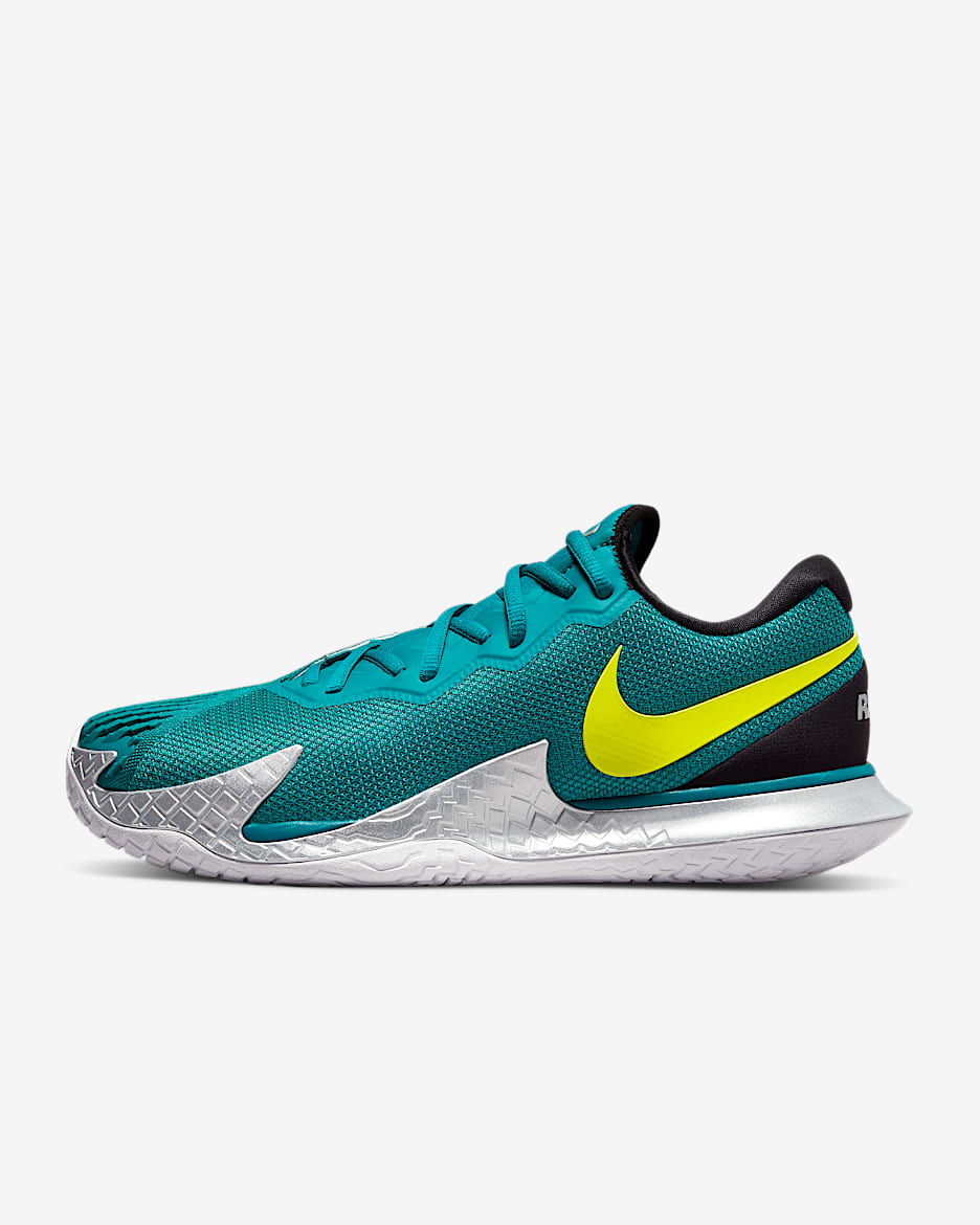NikeCourt Zoom Vapor Cage 4 Rafa Men’s Hard Court Tennis Shoes - Bright Spruce/Black/White/Atomic Green
