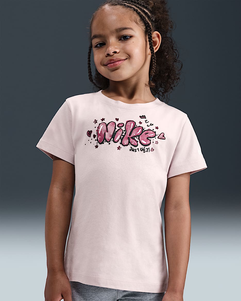 Nike Essentials Little Kids' Graphic Ringlet T-Shirt - Platinum Violet