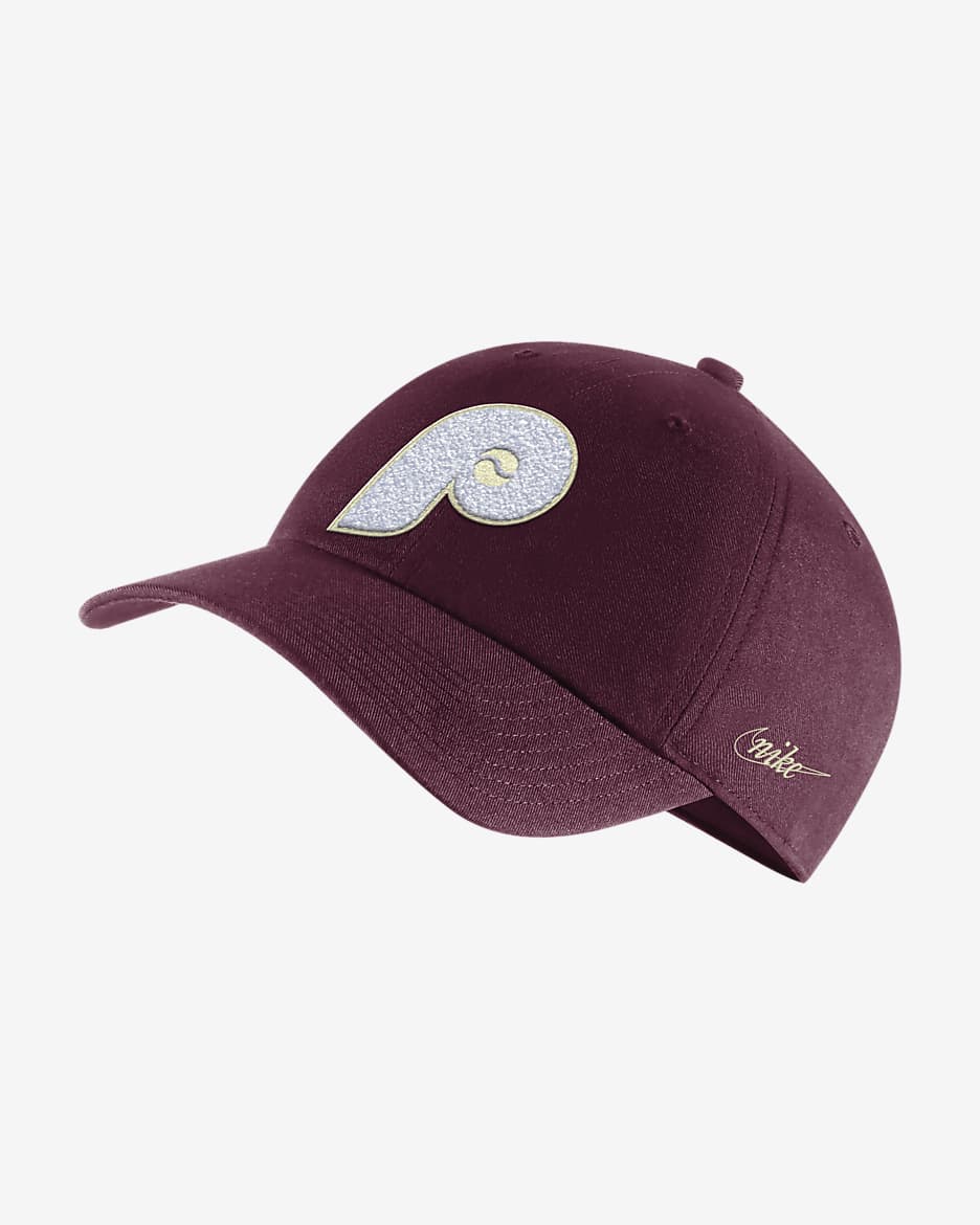 Nike Heritage86 (MLB Philadelphia Phillies) Chenille Hat - Deep Maroon