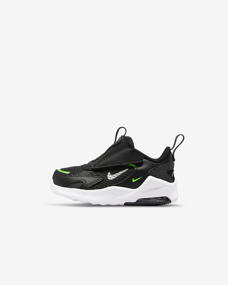 Nike Air Max Bolt Baby/Toddler Shoes - Black/Dark Smoke Grey/Green Strike/Chrome