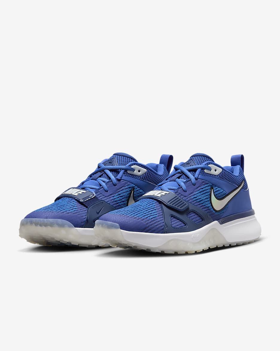 Nike Air Zoom Diamond Elite Turf Men's Baseball Shoes - Hyper Royal/Pure Platinum/Polar/White