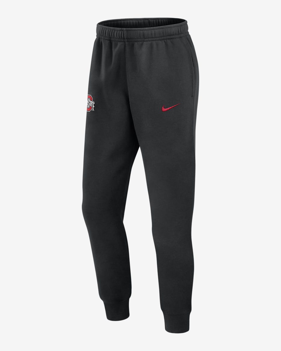 Ohio State Buckeyes Sideline Team Issue Club Men's Nike College Pants - Black