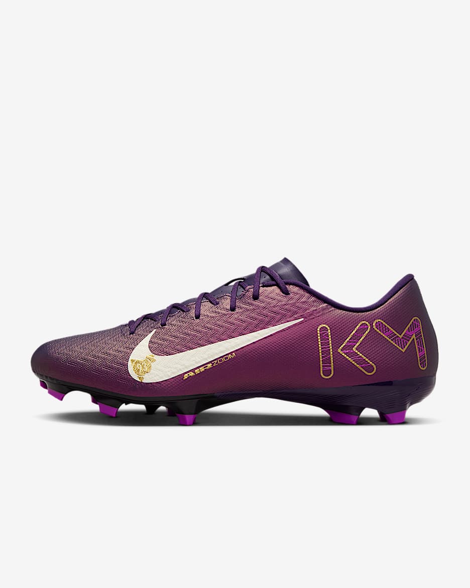 Tacos de fútbol FG de corte low Nike Mercurial Vapor 16 Academy "Kylian Mbappé" - Morado grandioso/Marfil pálido