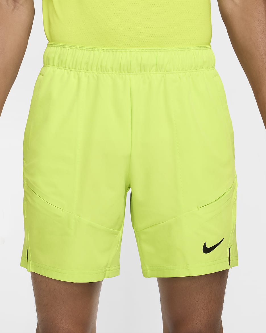 Shorts de tenis Dri-FIT de 18 cm para hombre NikeCourt Advantage - Cíber/Cíber/Negro