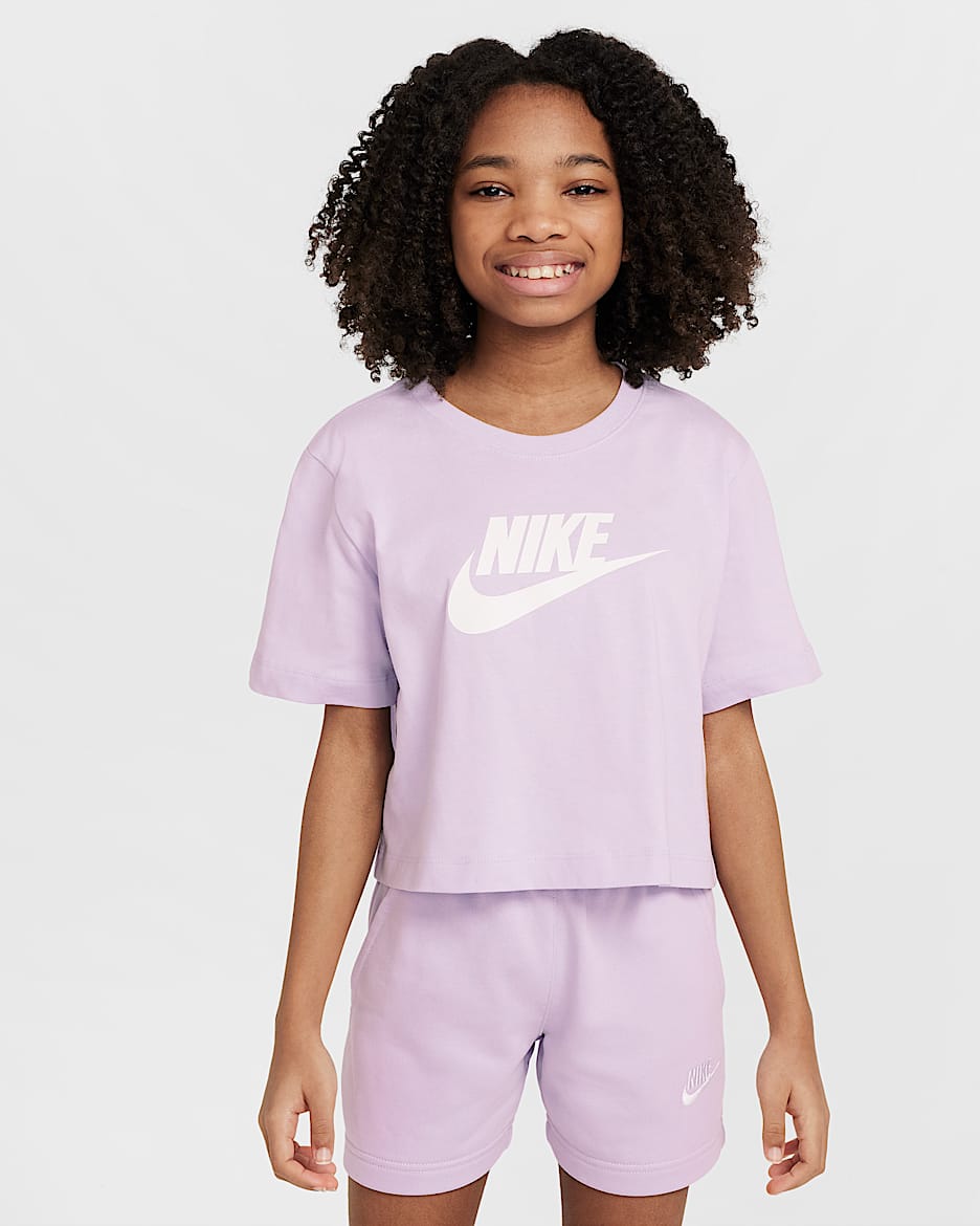Nike Sportswear Older Kids' (Girls') Cropped T-Shirt - Doll