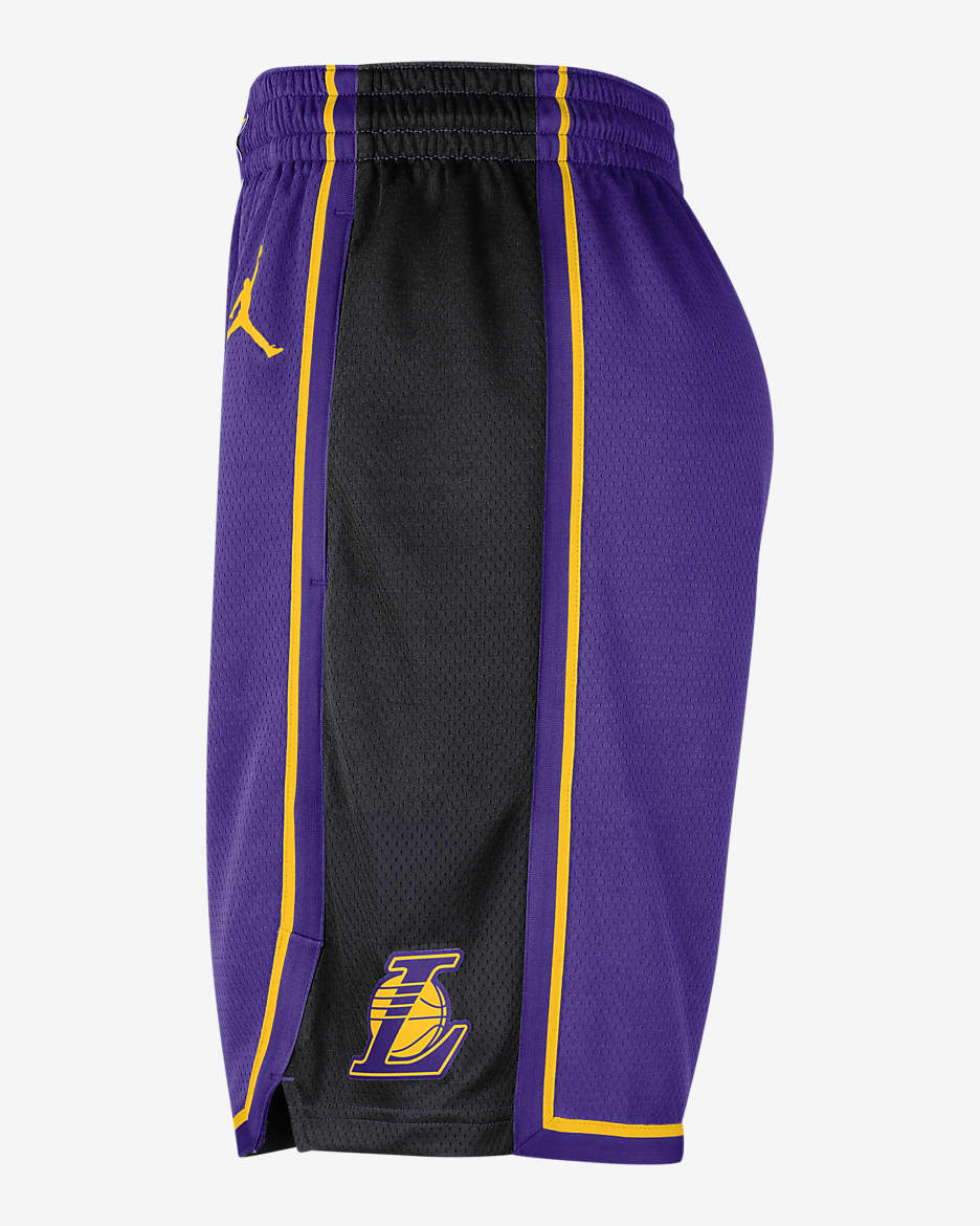 Los Angeles Lakers Statement Edition Men's Jordan Dri-FIT NBA Swingman Basketball Shorts - Field Purple/Amarillo