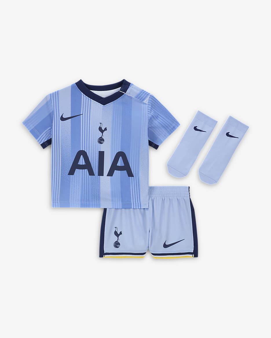 Tottenham Hotspur 2024/25 Stadium (bortedrakt) Nike Football Replica draktsett i tre deler til sped-/småbarn - Cobalt Bliss/Binary Blue