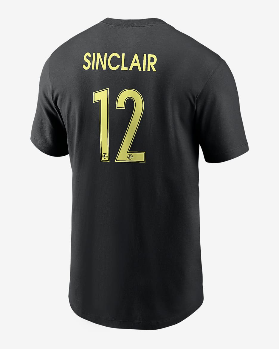 Playera Nike de la NWSL para hombre Christine Sinclair Portland Thorns FC - Negro