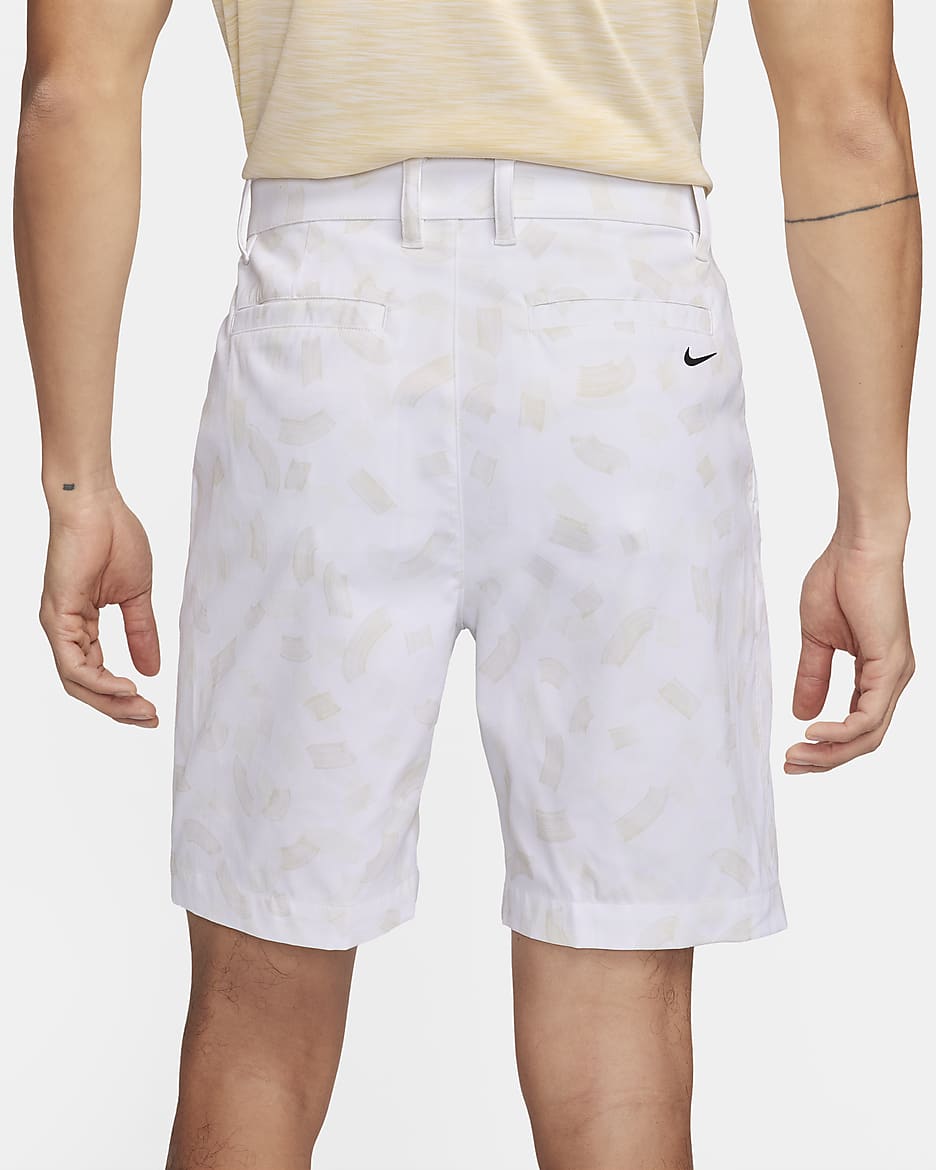 Nike Tour Chino golfshorts voor heren (20 cm) - Wit/Zwart