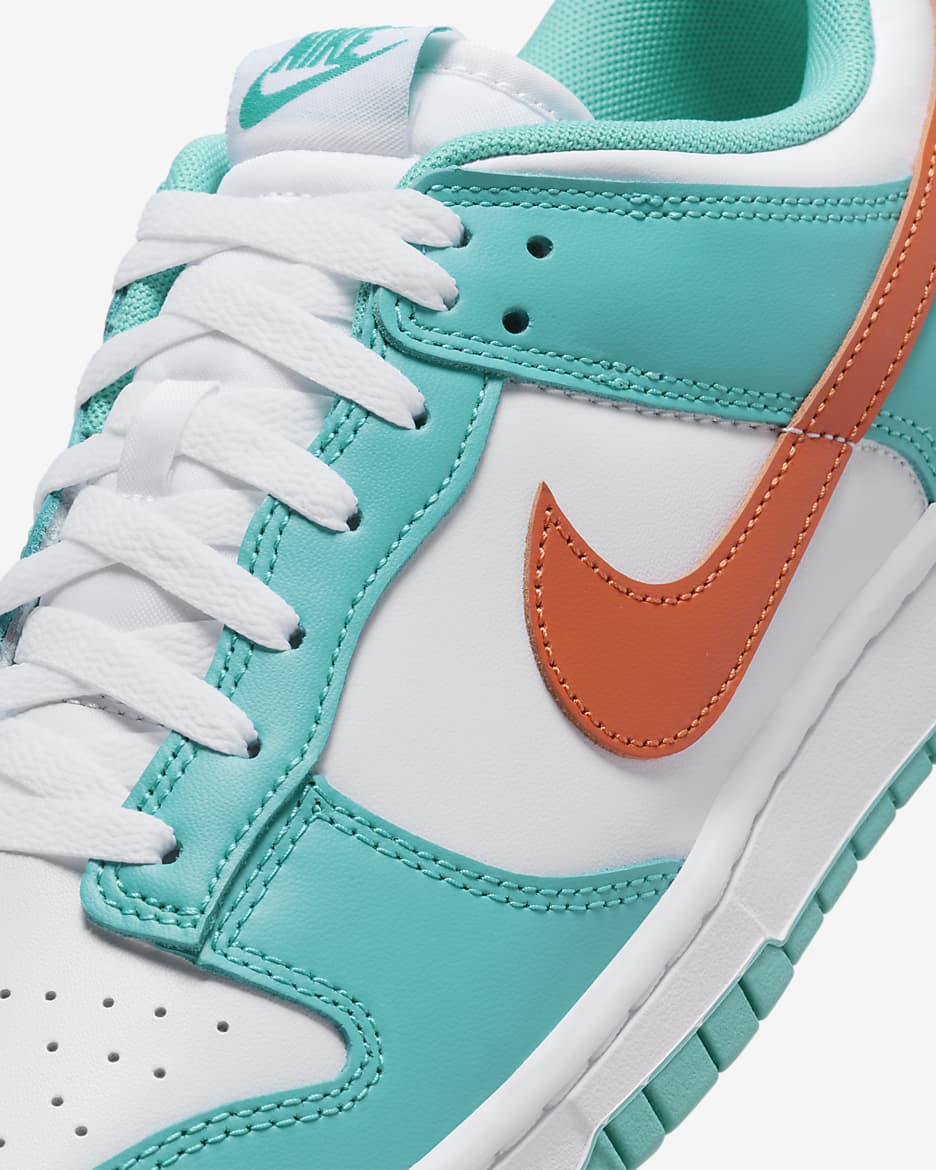 Nike Dunk Low Retro Men's Shoes - White/Dusty Cactus/Cosmic Clay