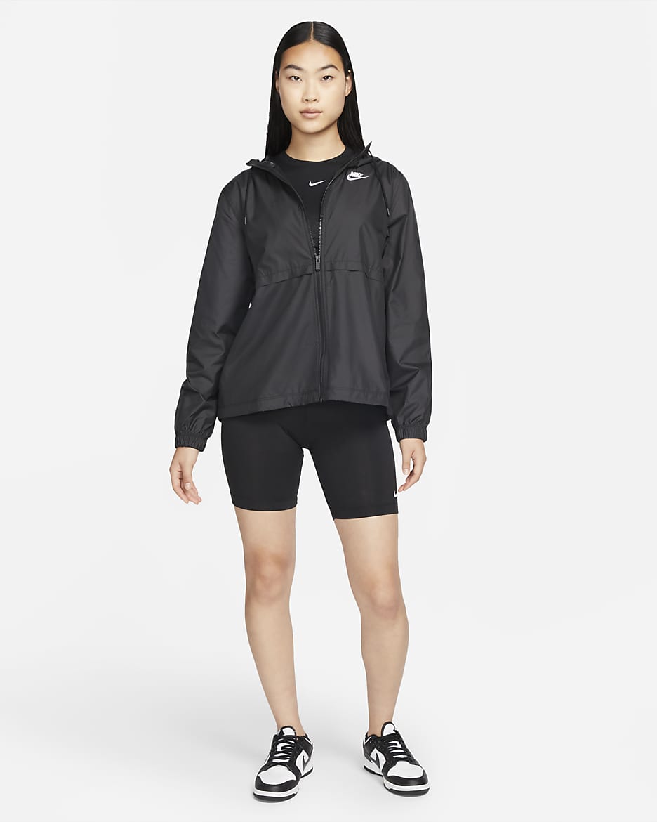 Nike Sportswear Essential Repel Women's Woven Jacket - Black/White