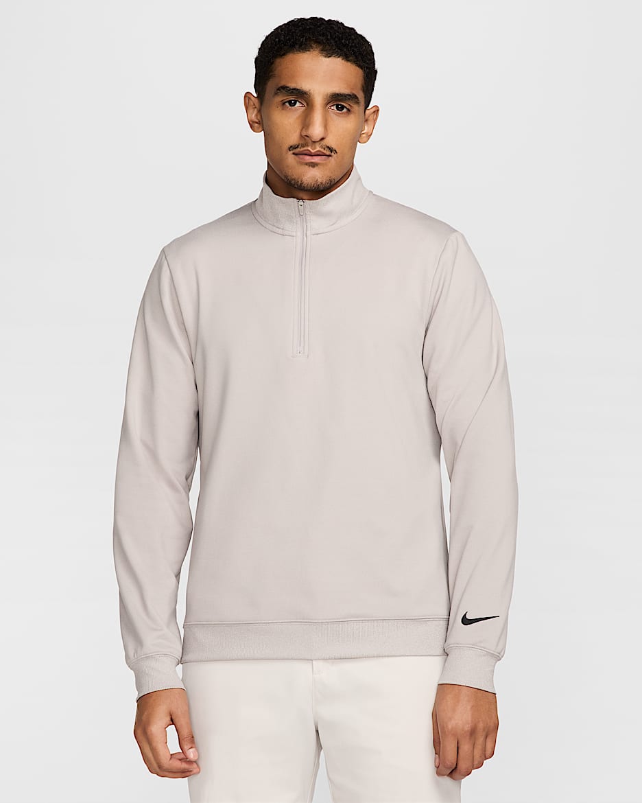 Nike Tour Men's 1/2-Zip Golf Top - College Grey/Black