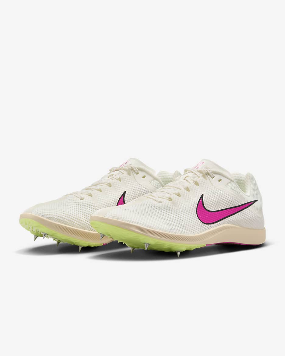 Παπούτσια στίβου για αγώνες αντοχής Nike Rival Distance - Sail/Light Lemon Twist/Guava Ice/Fierce Pink