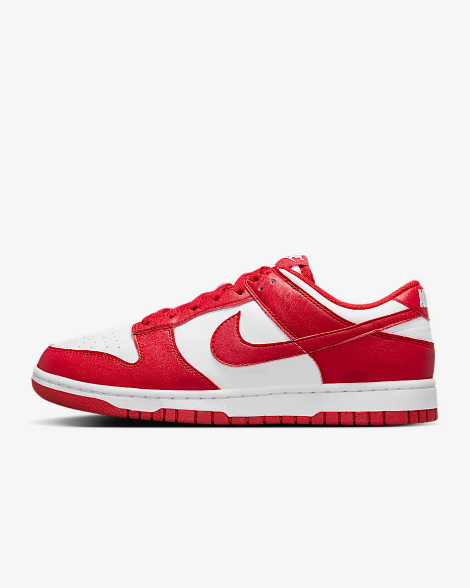 Nike Dunk Low Next Nature Women's Shoes - White/White/University Red