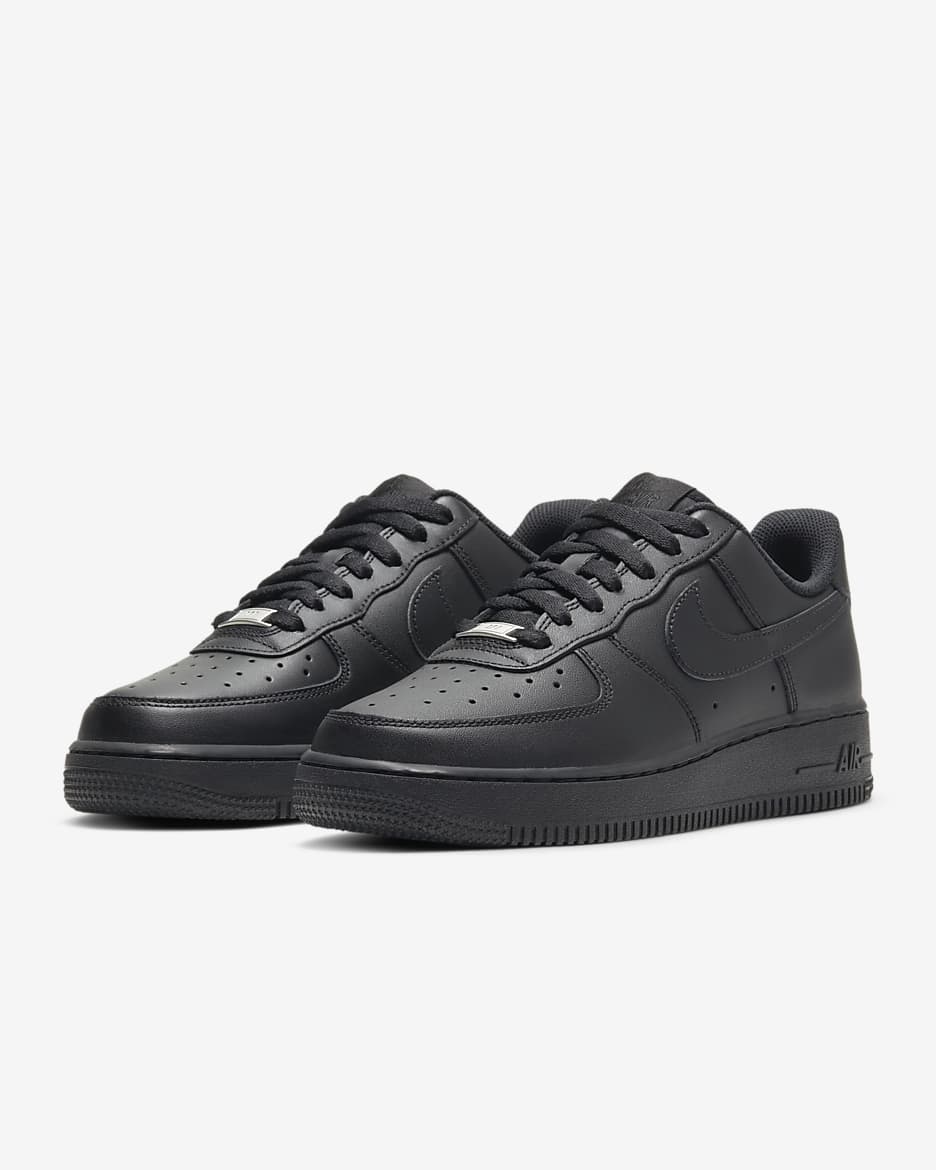 Nike Air Force 1 '07 女鞋 - 黑色/黑色/黑色/黑色