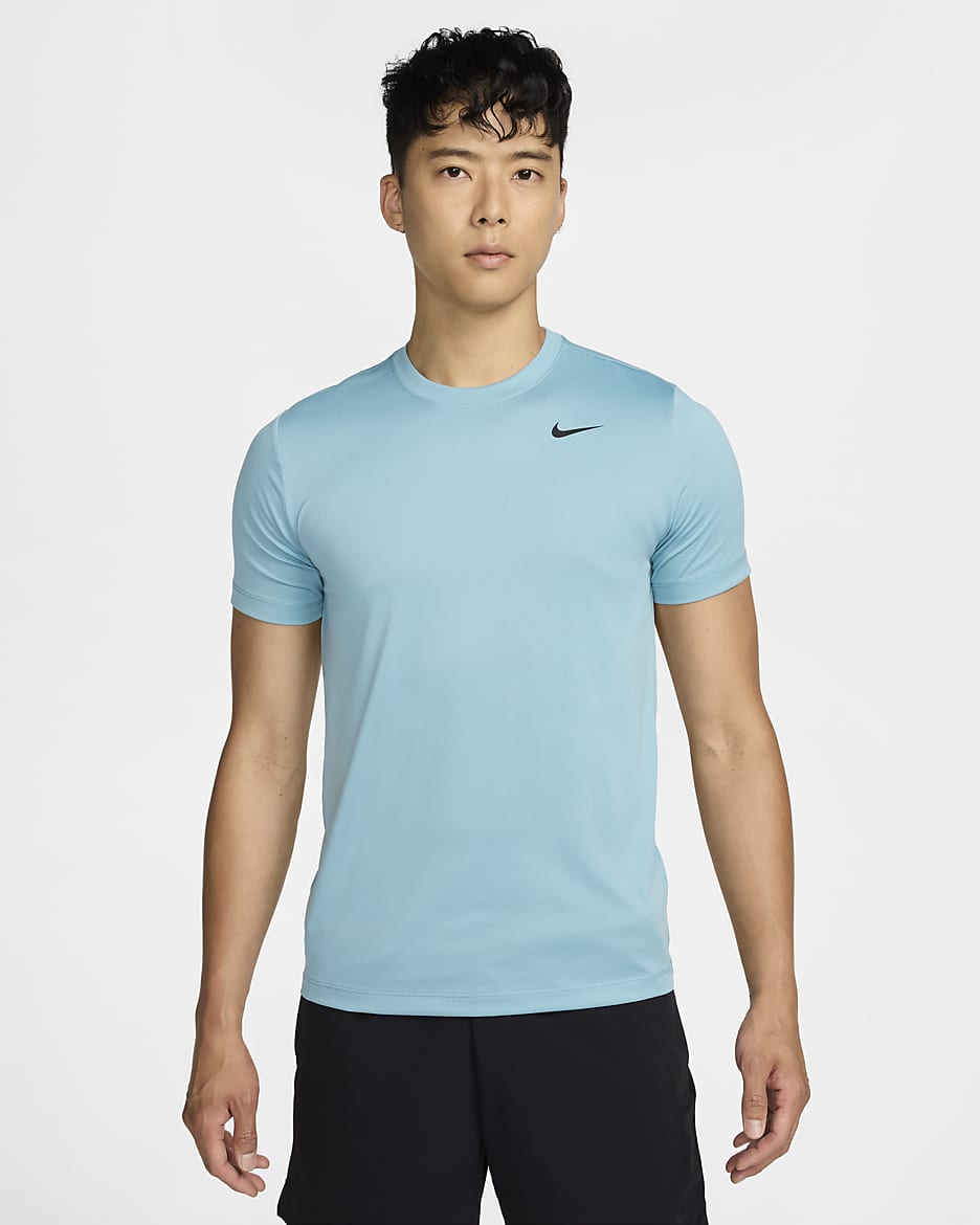 ナイキ Dri-FITメンズ フィットネス Tシャツ - デニムターコイズ/ブラック