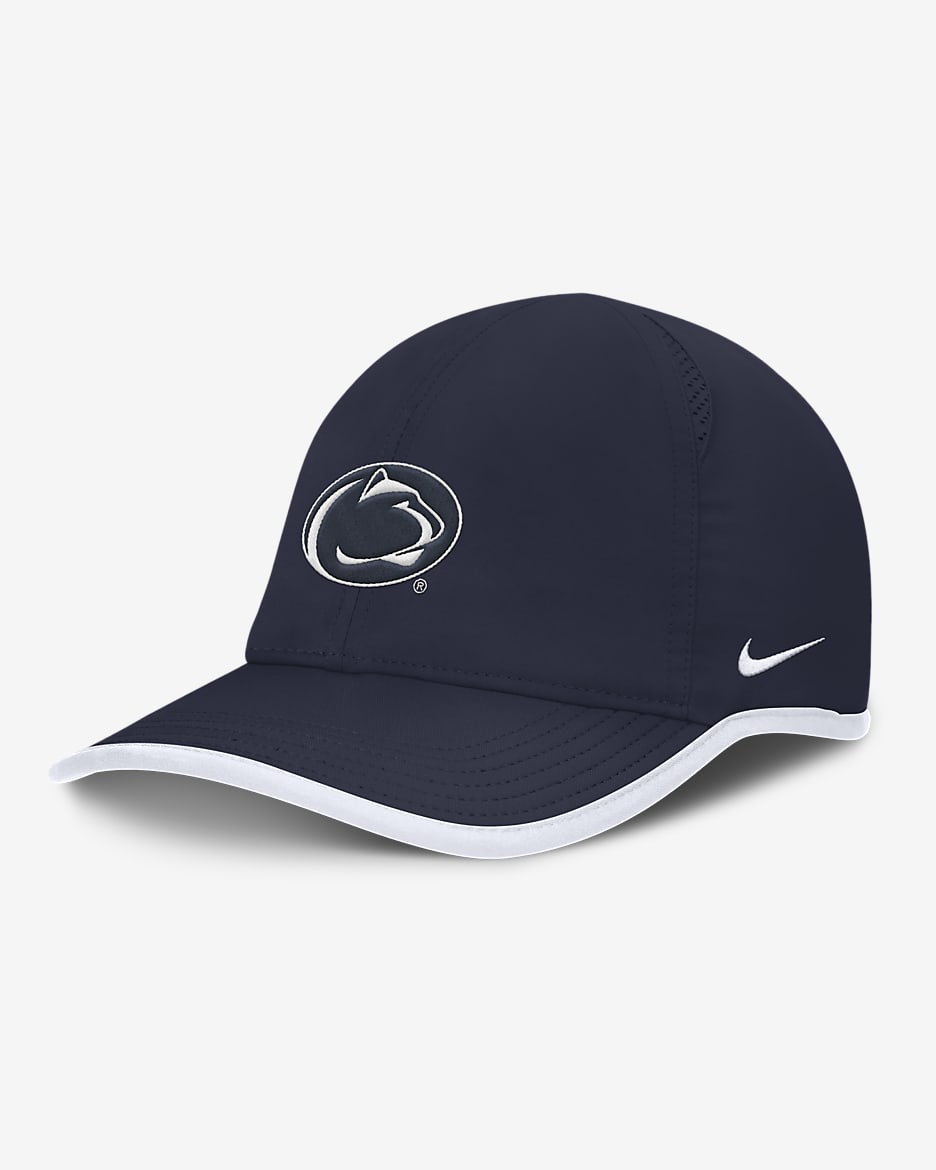 Penn State Nittany Lions On-Field Featherlight Men's Nike Dri-FIT College Adjustable Hat - College Navy