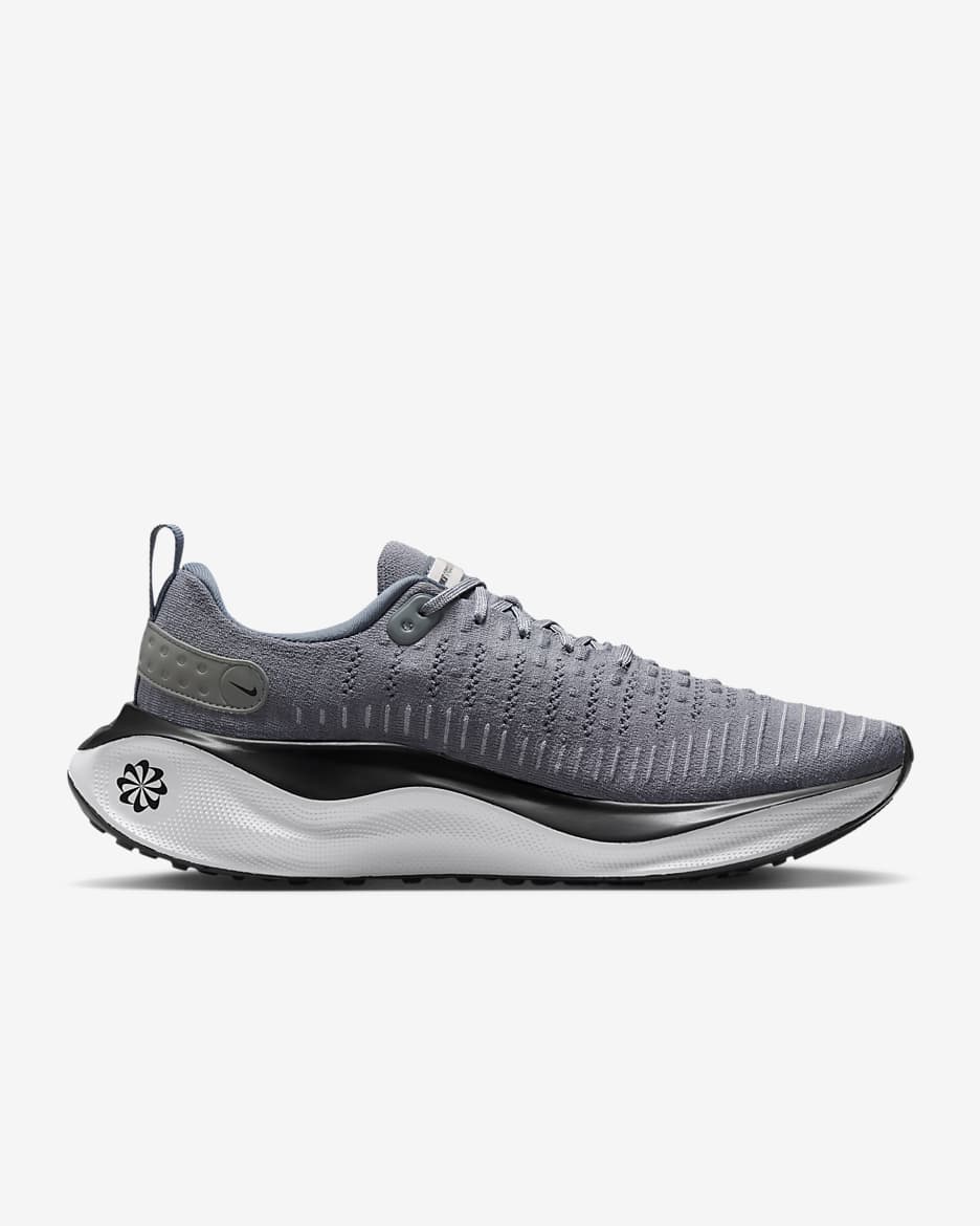 Nike InfinityRN 4 (Team) Men's Road Running Shoes - Cool Grey/Black/Wolf Grey/White