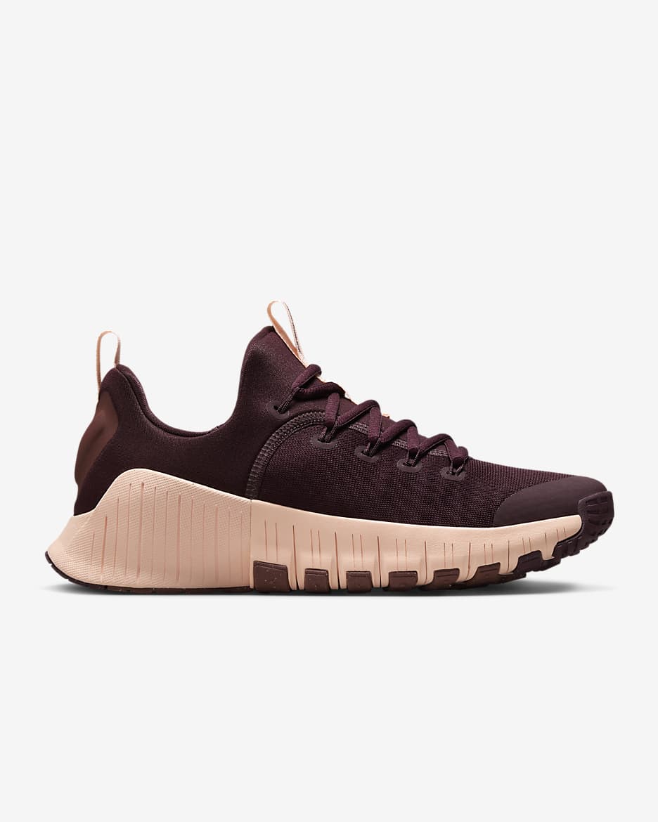 Nike Free Metcon 6 Women's Workout Shoes - Burgundy Crush/Crimson Tint/Dark Pony