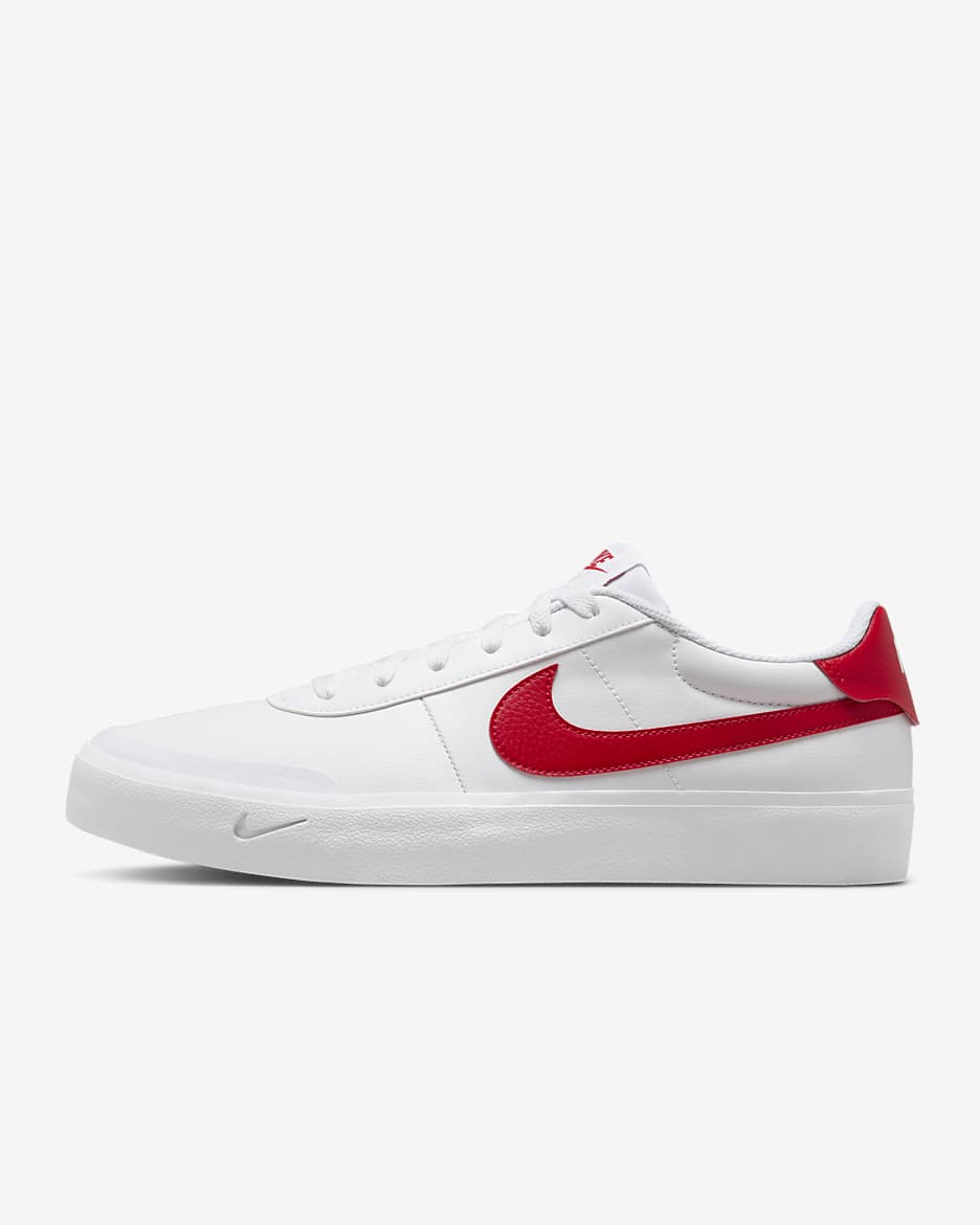 Nike Court Shot Men's Shoes - White/Photon Dust/Wolf Grey/University Red