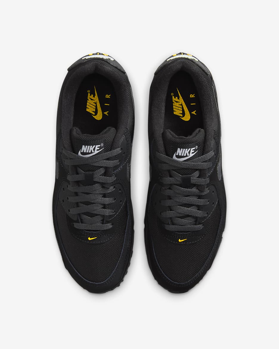 Nike Air Max 90 férficipő - Fekete/University Gold/Fehér/Anthracite