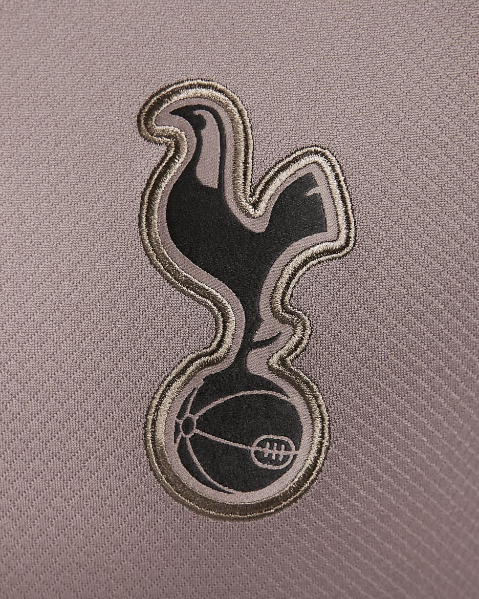 Tottenham Hotspur 2023/24 Stadium Third Nike Dri-FIT Fußballtrikot - Taupe Haze/Diffused Taupe/Schwarz