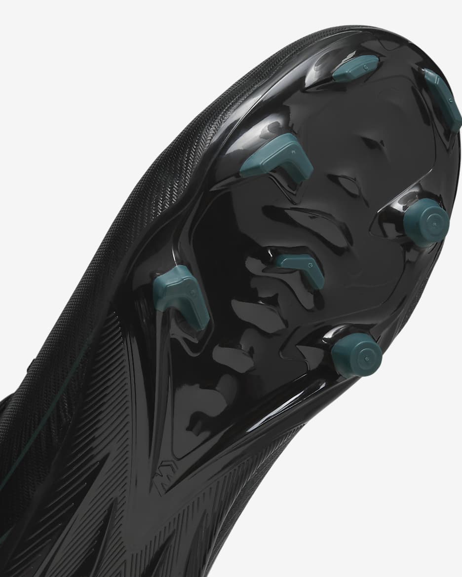 Chaussure de foot basse à crampons MG Nike Jr. Mercurial Vapor 16 Academy pour enfant/ado - Noir/Deep Jungle/Noir