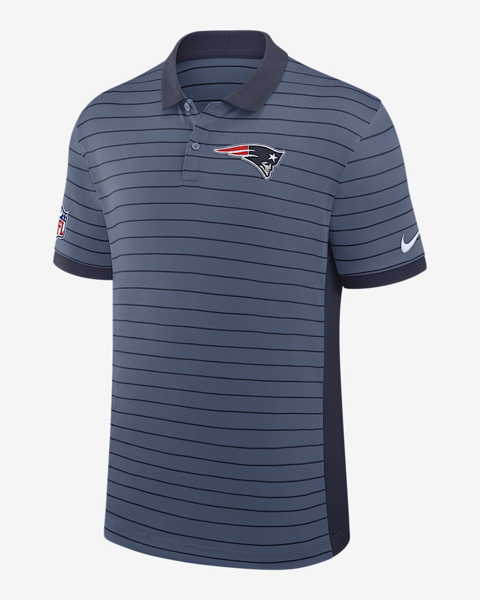New England Patriots Rivalries Collection Sideline Victory Men's Nike Dri-FIT NFL Polo - Blue