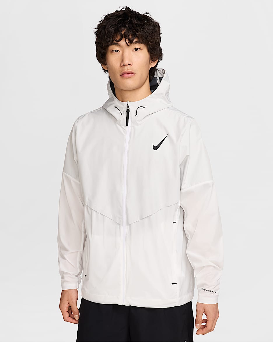 Nike AeroSwift Men's Storm-FIT Aerogami Running Jacket - Summit White/Black