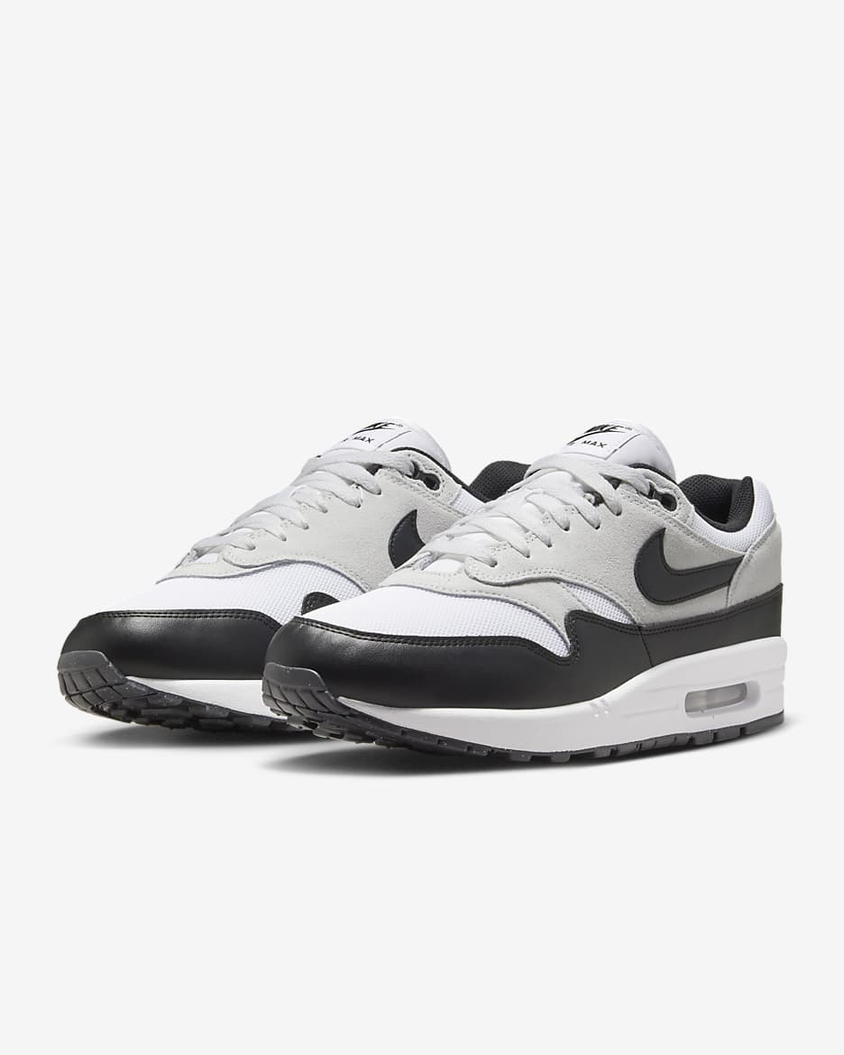 Nike Air Max 1 Essential-sko til mænd - hvid/Pure Platinum/sort