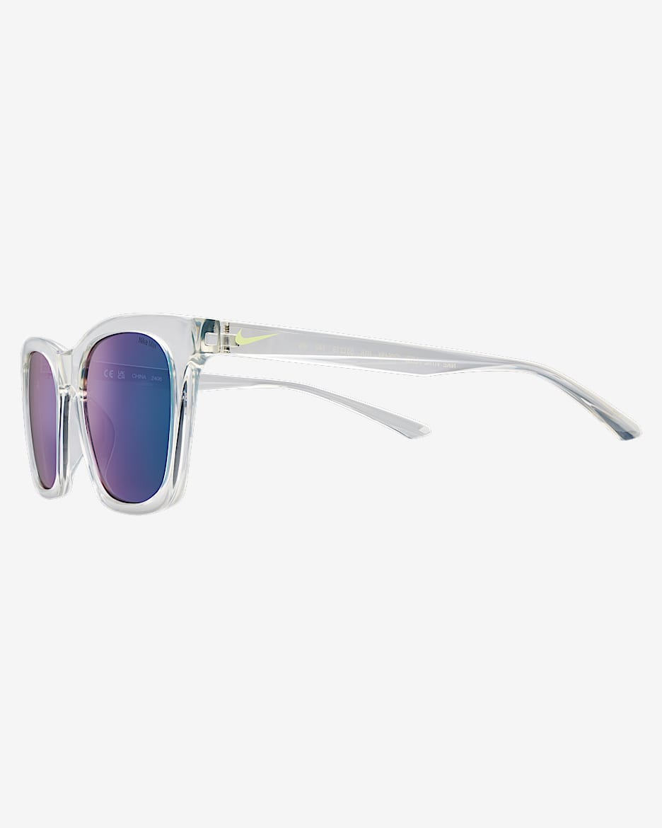 Nike Vital Flow Sunglasses - Light Silver/Green