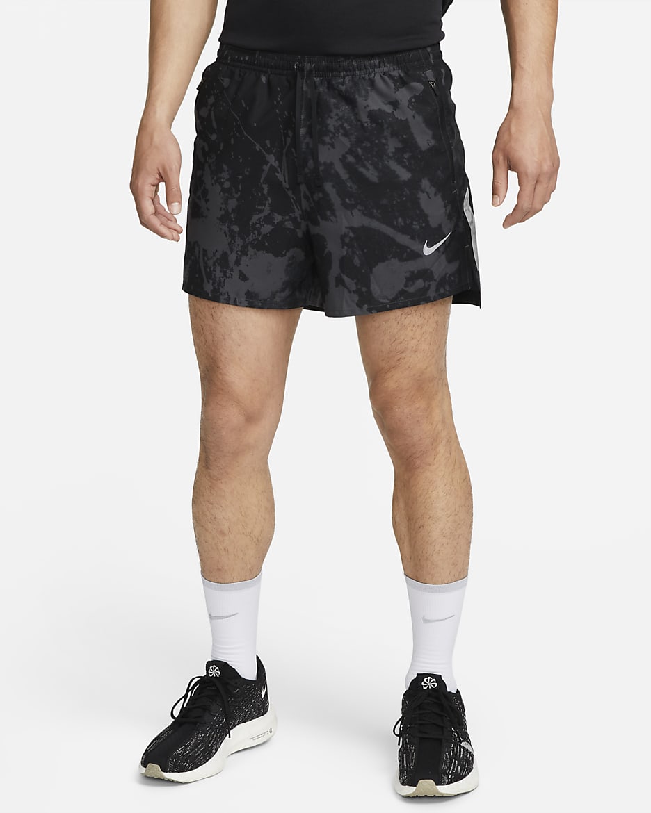 Nike Dri-FIT Run Division Stride Men's 10cm (approx.) Brief-Lined Running Shorts - Black