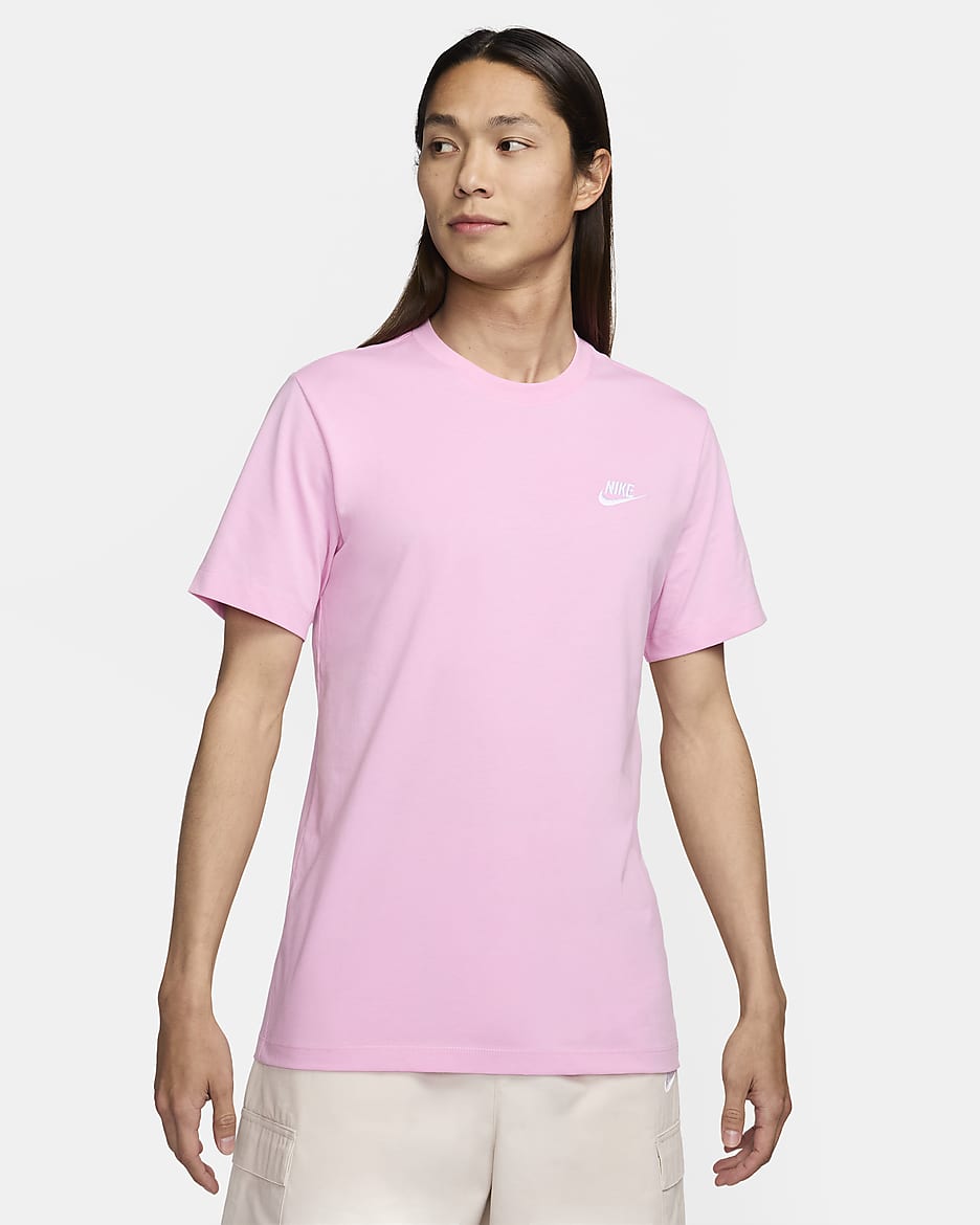 Nike Sportswear Club Men's T-Shirt - Pink Rise