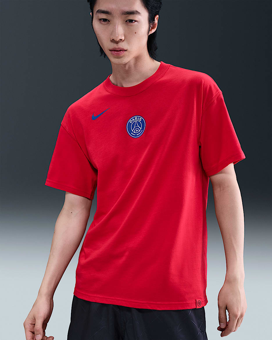 パリ サンジェルマン (PSG) メンズ ナイキ トータル 90 サッカー Tシャツ - グローバルレッド