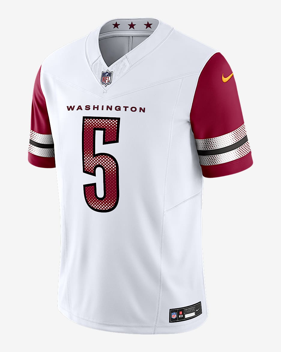 Jayden Daniels Washington Commanders Men's Nike Dri-FIT NFL Limited Jersey - White