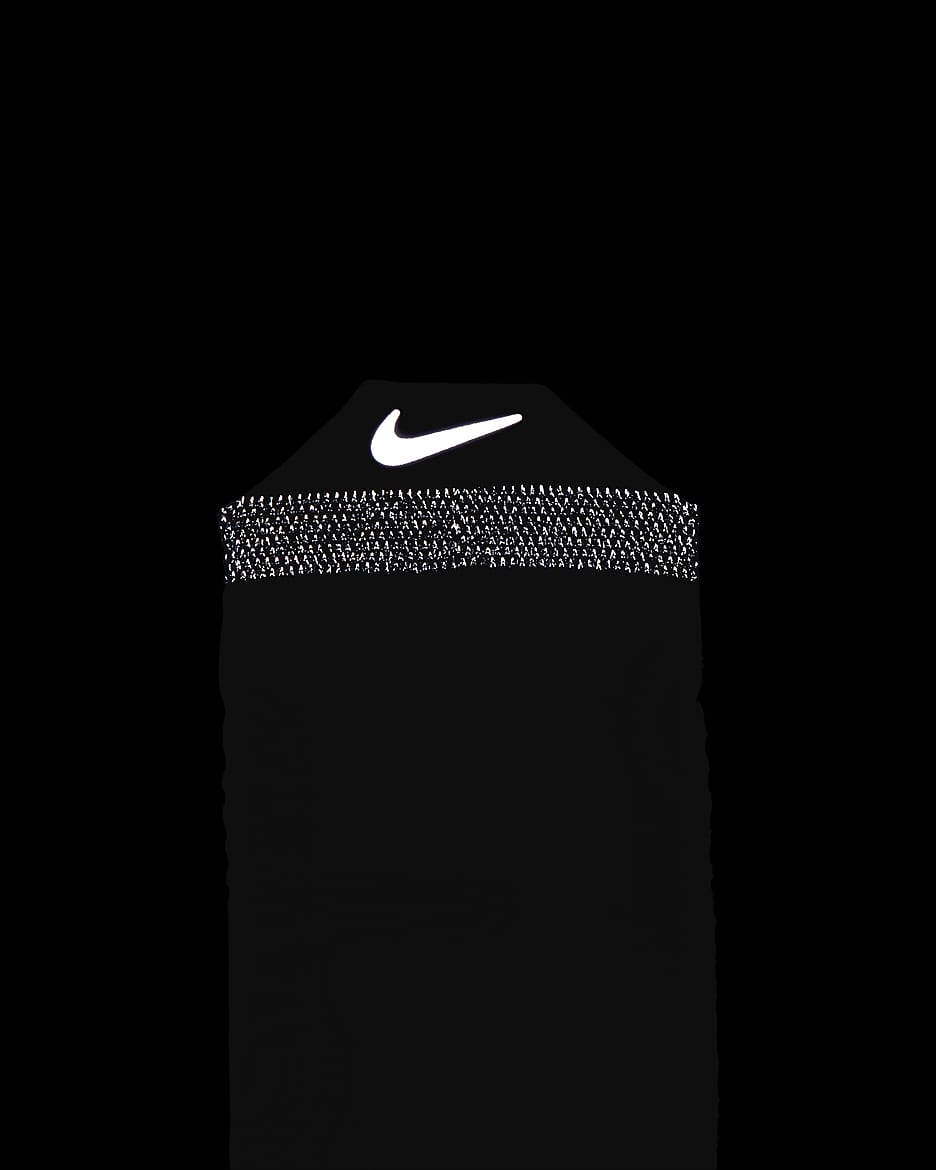 Nike Spark Lightweight No-Show Running Socks - Black/Reflect Silver