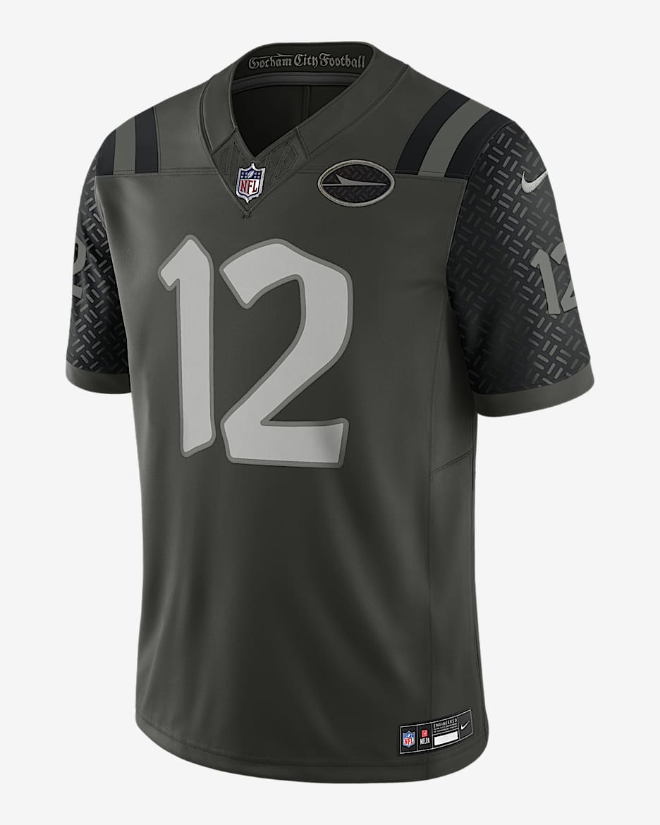 Joe Namath New York Jets Rivalries Collection Men's Nike Dri-FIT NFL Limited Jersey - Green